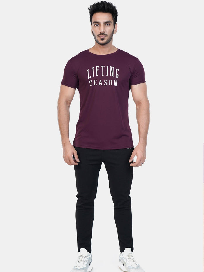 Ultra Lite GymX Maroon Tee: Lifting Season - Sale - GymX