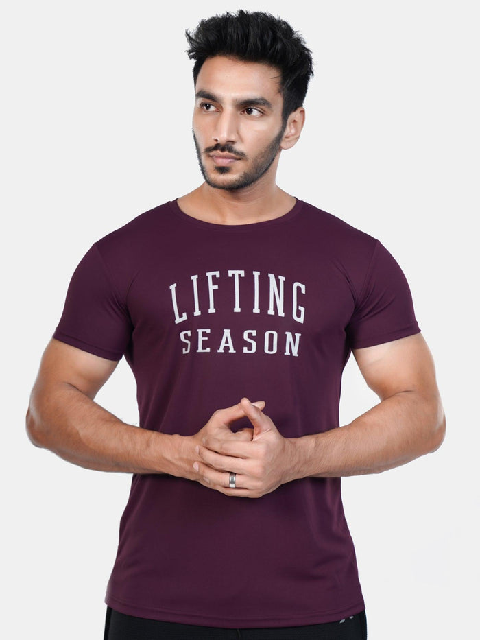 Ultra Lite GymX Maroon Tee: Lifting Season - Sale - GymX