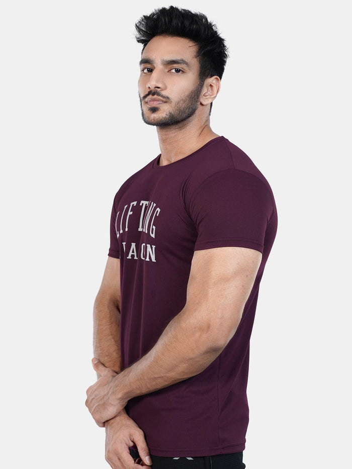 Ultra Lite GymX Maroon Tee: Lifting Season - Sale - GymX
