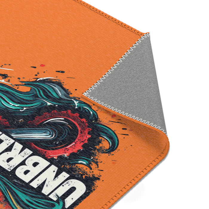 Unbreakable Motorcycle Graphic Area Rug - Home Decor - alternate view