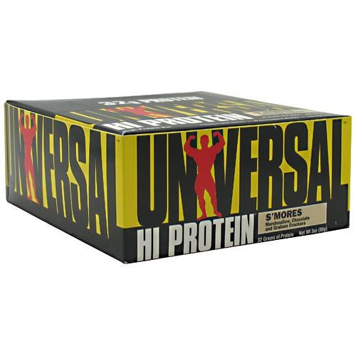 Universal Nutrition Hi Protein Bar - Smores - 16 Bars - 039442080547