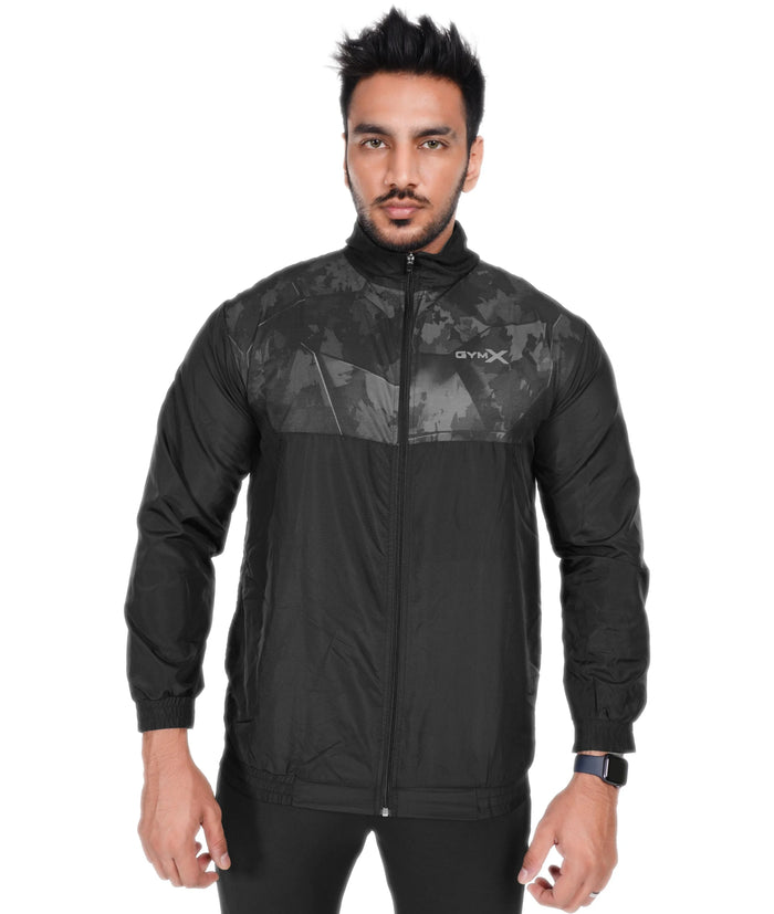 Urban Camo GymX Windcheater: Black Camo - GymX