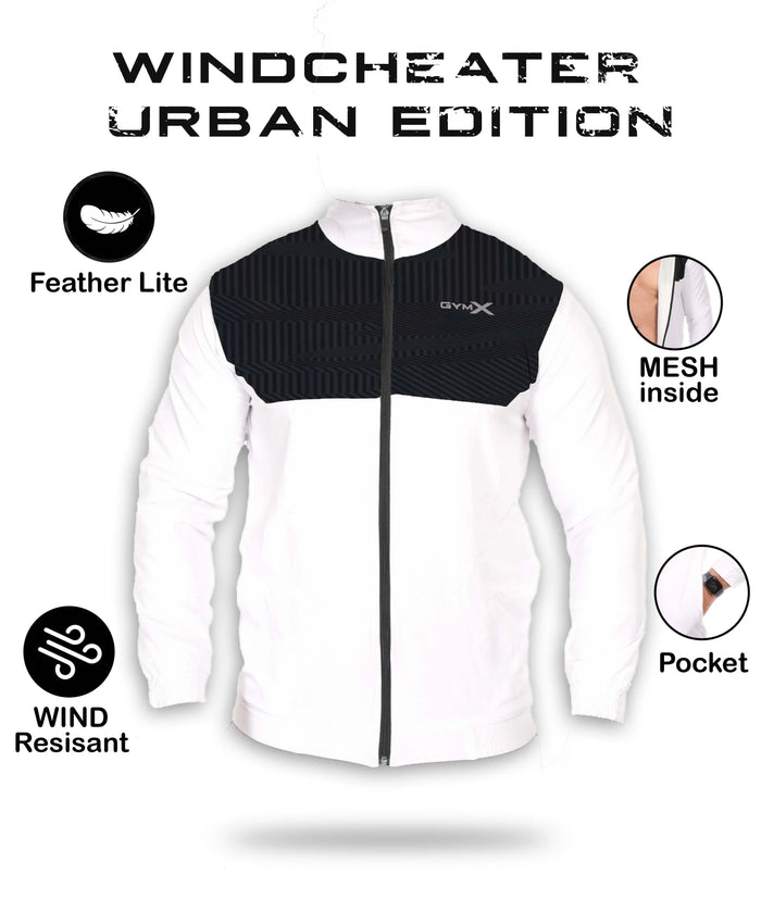 Urban Camo GymX Windcheater:Frost White - GymX