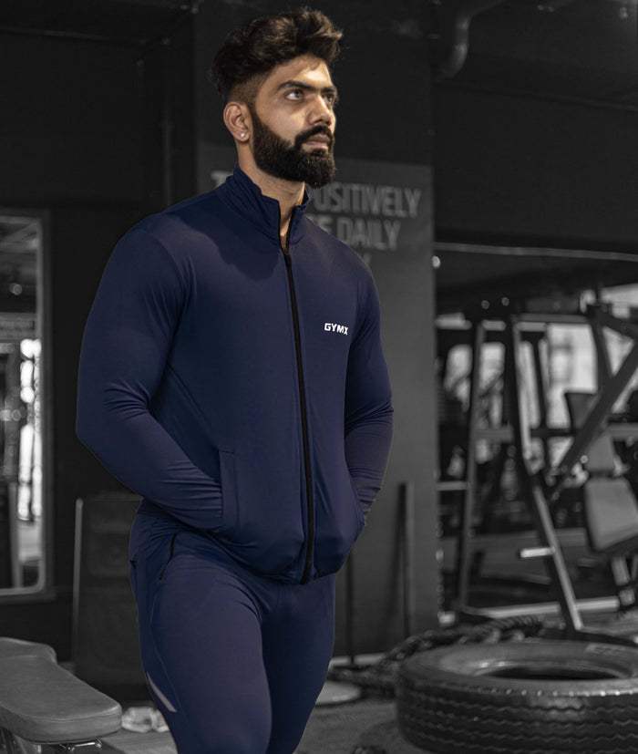 Velocity GymX Thumbhole Jackets: Striking Blue - GymX