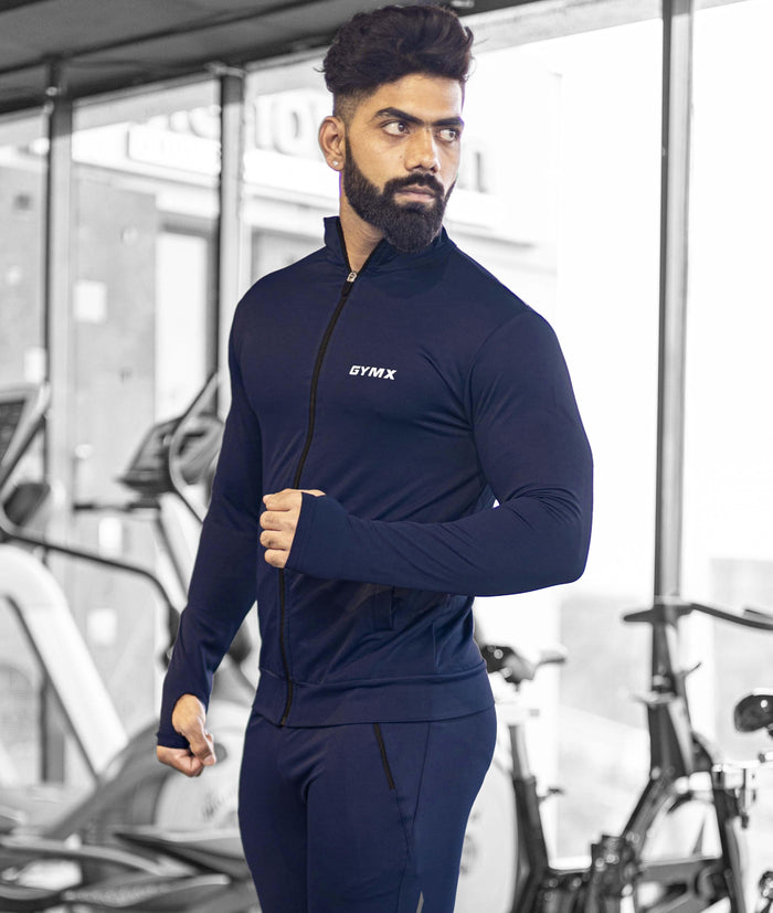 Velocity GymX Thumbhole Jackets: Striking Blue - GymX