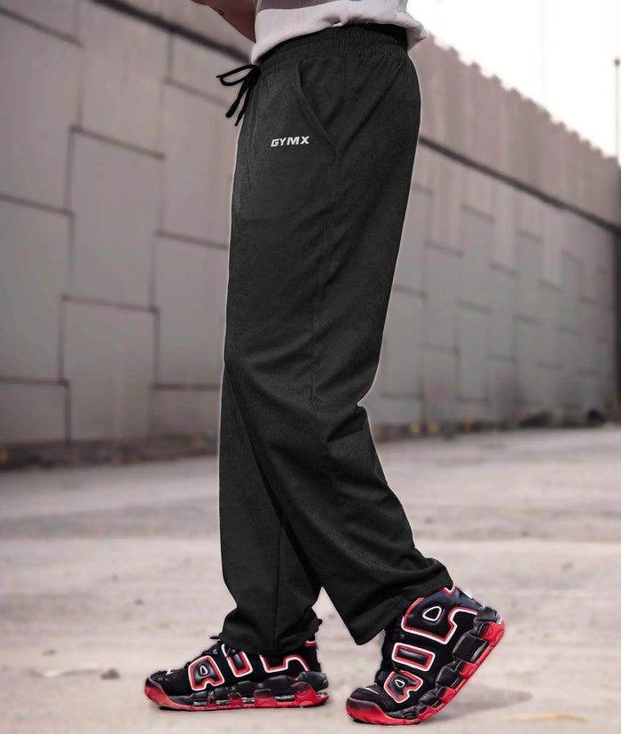 Villain GymX Oversized Bottoms: Slate Black- Final Sale