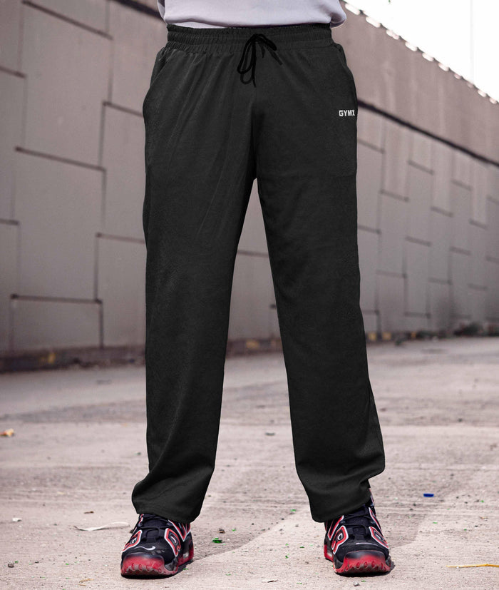 Villain GymX Oversized Bottoms: Slate Black- Final Sale