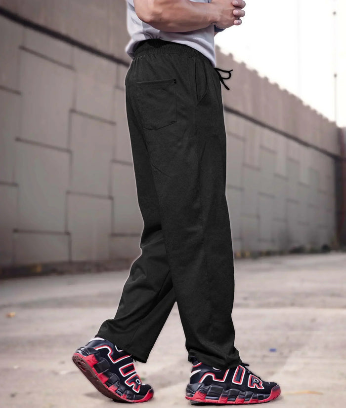 Villain GymX Oversized Bottoms: Slate Black- Final Sale