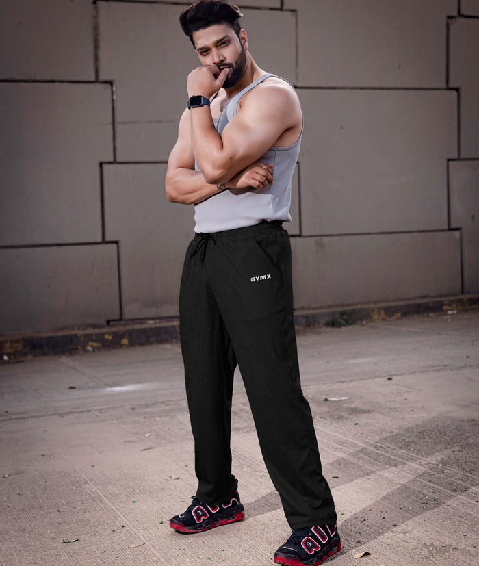 Villain GymX Oversized Bottoms: Slate Black- Final Sale
