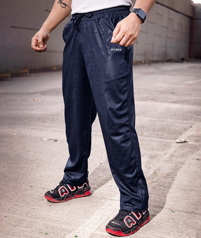 Villain GymX Oversized Bottoms: Venom Blue - Final Sale