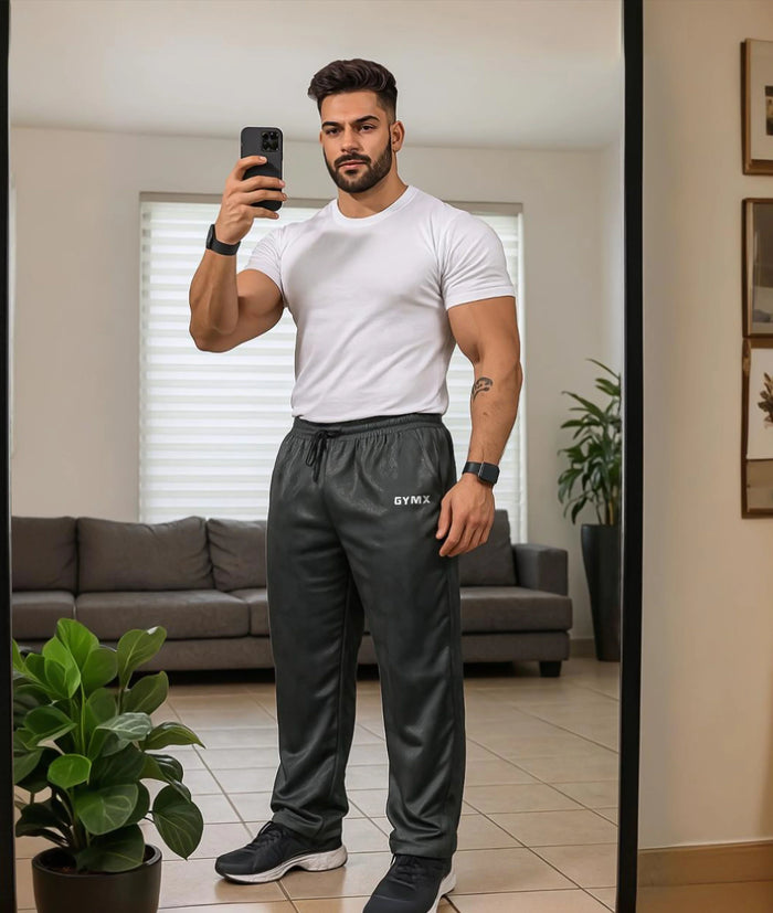 Villain GymX Oversized Bottoms: Venom Grey