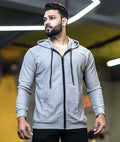 Vogue GymX Hoodie: Grey - Sale