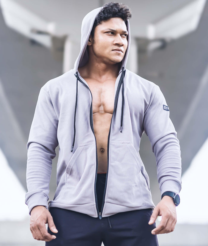 Vogue GymX Hoodie: Grey - Sale