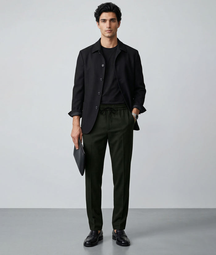 Work Play Pants: Greenish Black