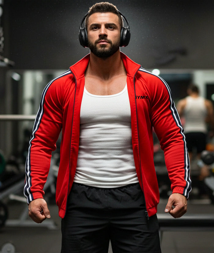 Zenith Oversized Summer Jacket: Blaze Red