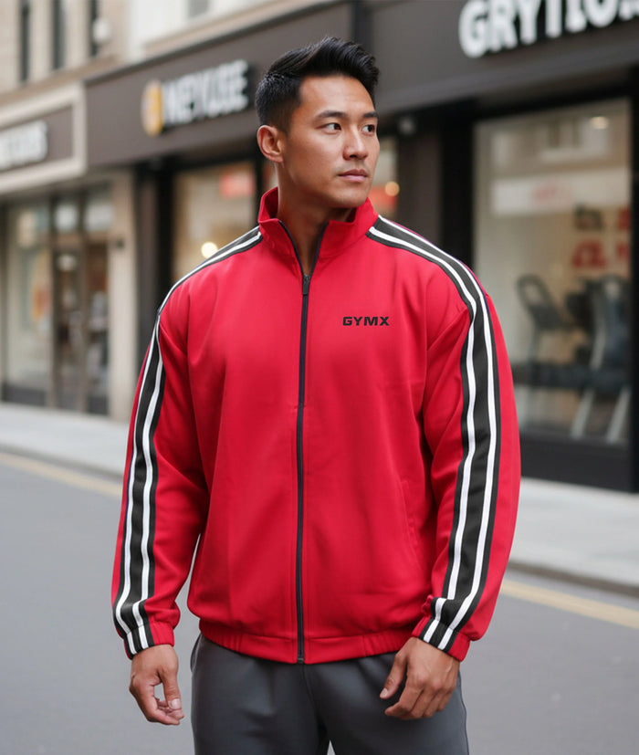 Zenith Oversized Summer Jacket: Blaze Red