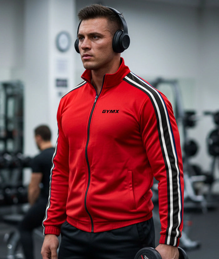 Zenith Oversized Summer Jacket: Blaze Red