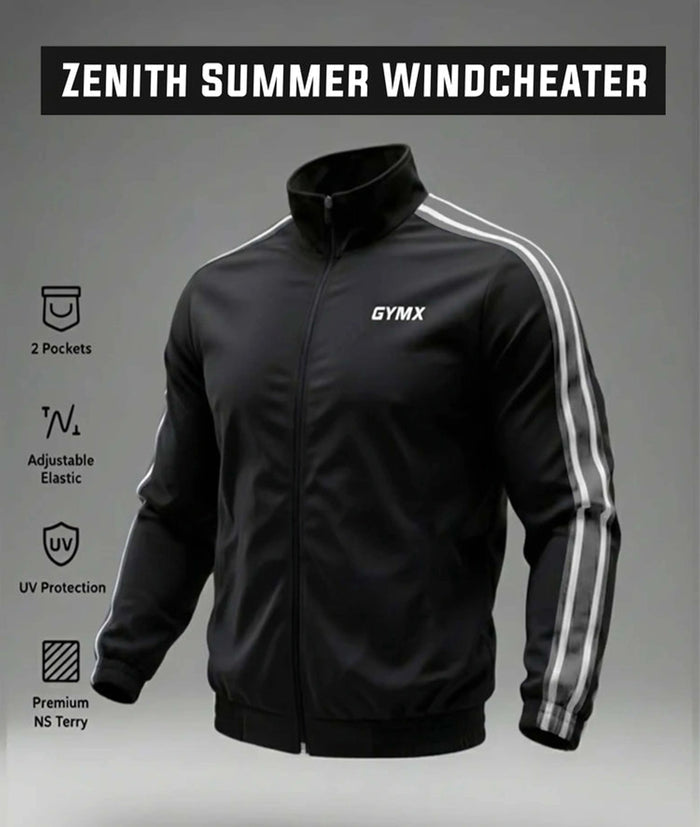 Zenith Oversized Summer Jacket: Jet Black