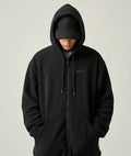 Zero Degree Oversized Hoodie: Black- Final Sale