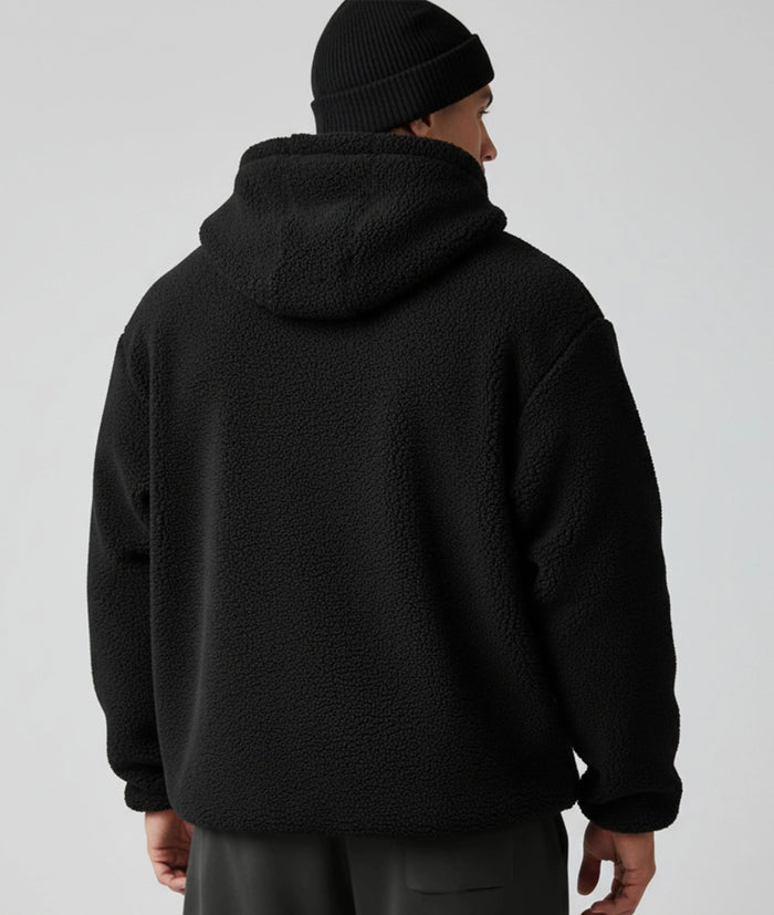 Zero Degree Oversized Hoodie: Black- Final Sale