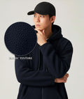 Zero Degree Oversized Hoodie: Dark Blue