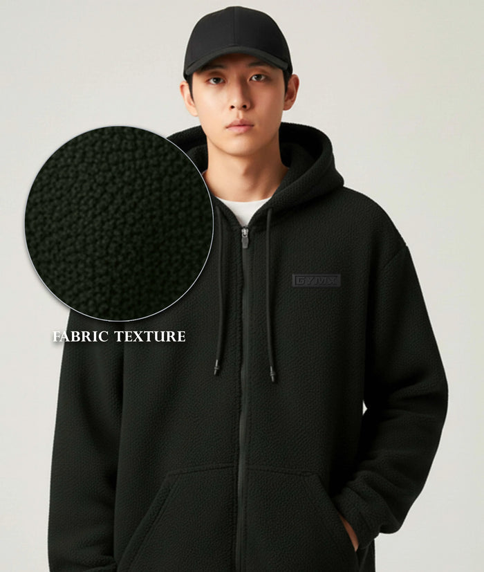 Zero Degree Oversized Hoodie: Dark Green- Final Sale