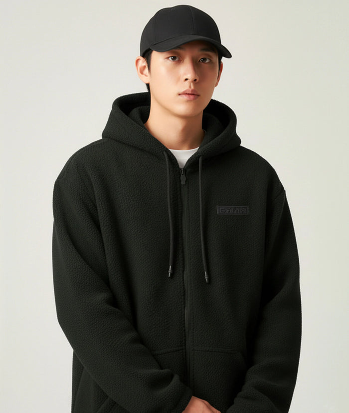 Zero Degree Oversized Hoodie: Dark Green- Final Sale
