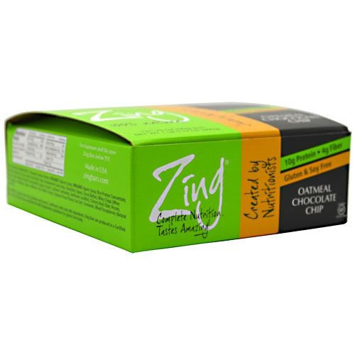 Zing Zing Bar - Oatmeal Chocolate Chip - 12 Bars - 855531002098