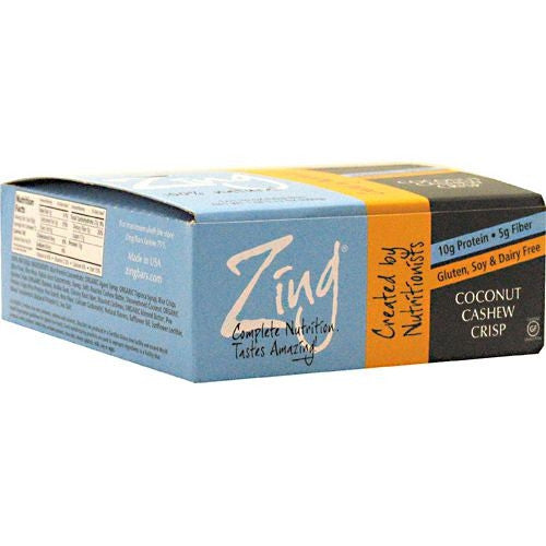 Zing Zing Bar - Coconut Cashew Crisp - 12 Bars - 855531002159